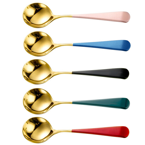 5Stk Teelöffel Dessert Kaffeelöffel Farben 2