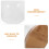 Cloche De Transparente Com Base De Para Flores 9