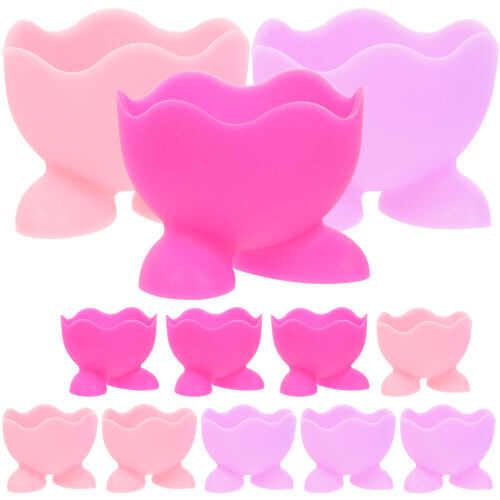 12Pcs Silicone Egg Cups Kitchen Gadget Stands 2