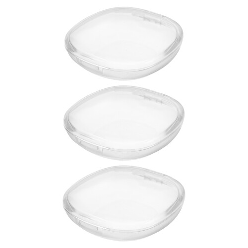 3Pcs Transparent Retainer Case Portable Denture Box Holder