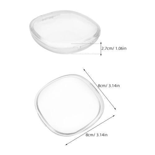 3Pcs Transparent Retainer Case Portable Denture Box Holder 2