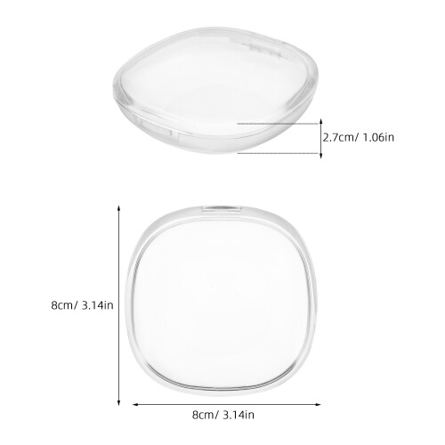 3Pcs Transparent Retainer Case Portable Denture Box Holder 1