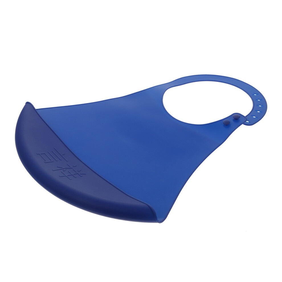 1Pc Adult Bib Waterproof Apron Saliva Towel Dark/Blue Totority