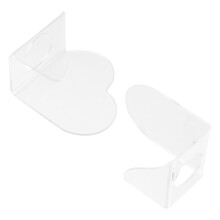 2 Pcs Transparent Makeup Palette For Foundation Eyeshadow Cream Powder