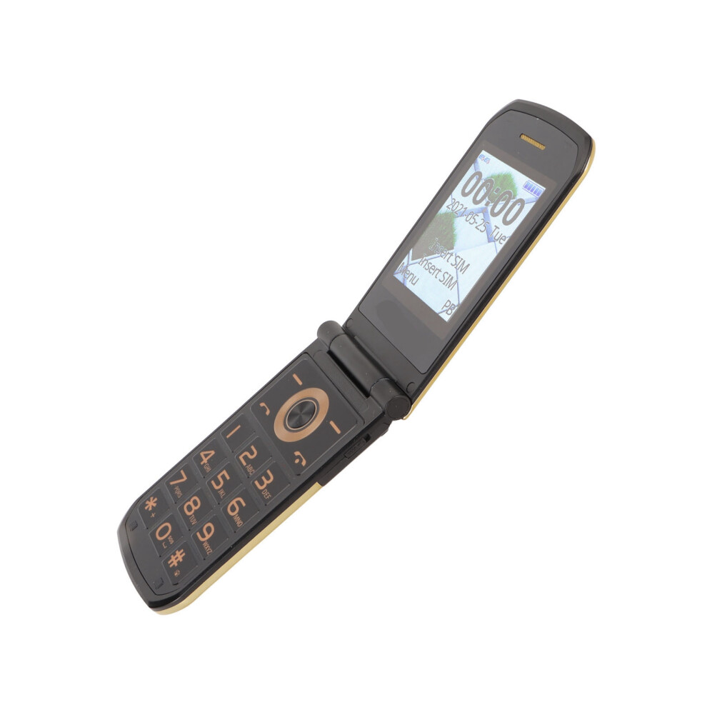 Dual Screen Big Button Senior Flip Phone With Sos 4800Mah Gold 8711351805306