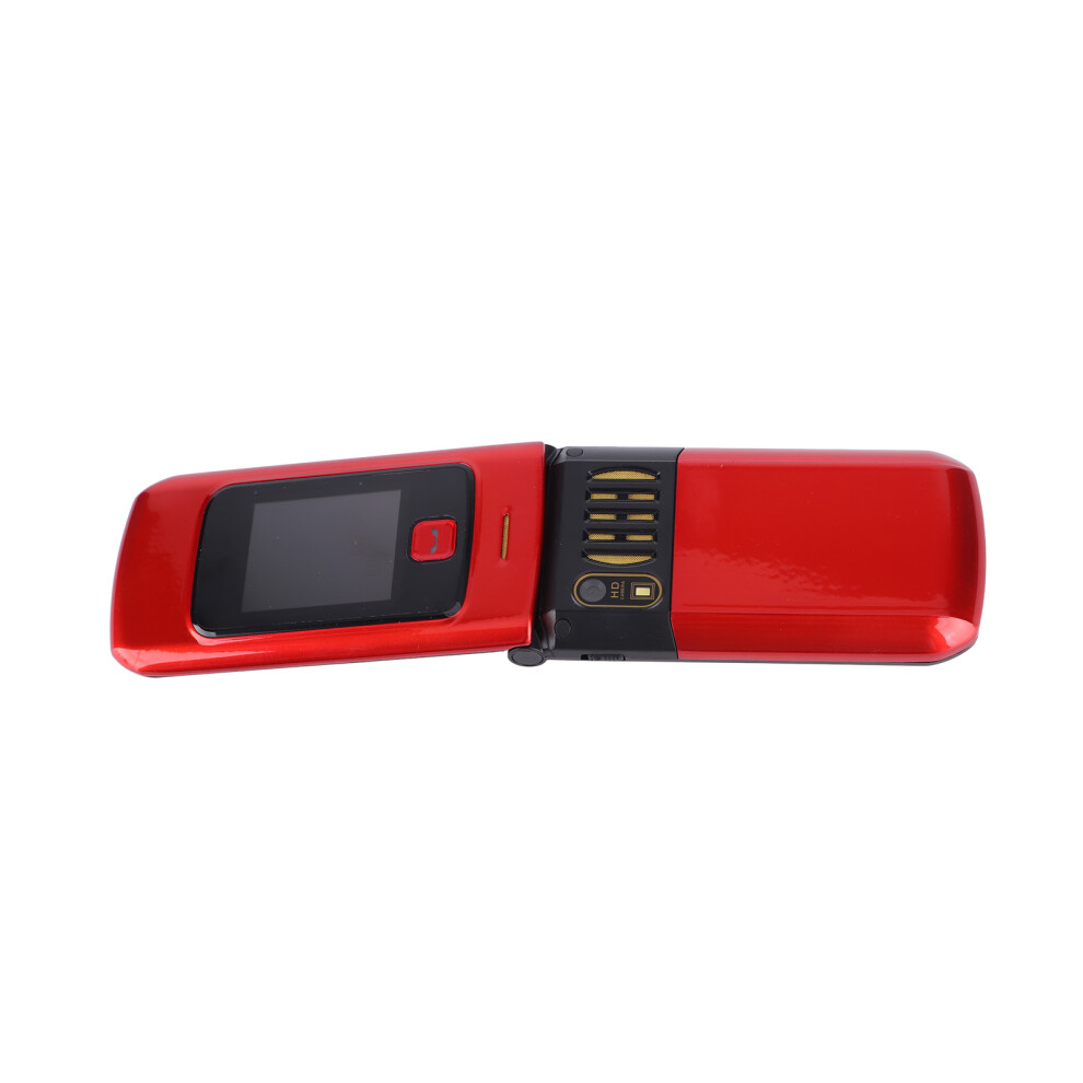 4G Senior Flip Phone Dual Screen 4800Mah Battery Sos Button Big Button Red 8711351805221