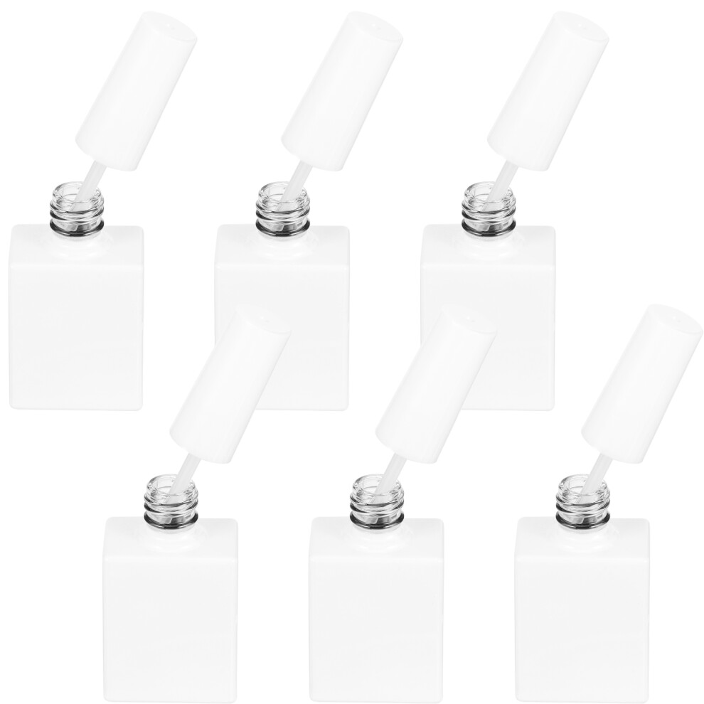 Ohphcall 6Pcs Refillable Nail Polish Bottles With Brush For Gel