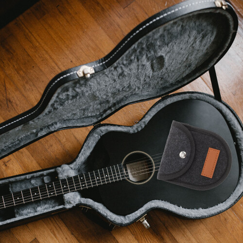 Guitar Pick Holder Bag Portable Organizer With Capo Compartment 2