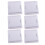 6Pcs Square Rope Weaving Boards Eva White DIY Bracelet Maker Tools 1