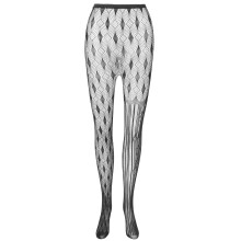 Stockings Pantyhose Asymmetrical Pattern Fishnet Tights