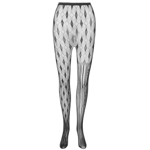 Stockings Pantyhose Asymmetrical Pattern Fishnet Tights