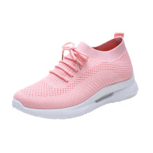 Pink Weaving Sports Shoes For Women Size 39
