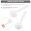 100Pcs 1 Gram White Small 10