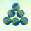 12Pcs 42Mm Rainbow Eva Practice Ball For Indoor Training Blue 8