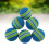 12Pcs 42Mm Rainbow Eva Practice Ball For Indoor Training Blue 4