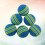 12Pcs 42Mm Rainbow Eva Practice Ball For Indoor Training Blue 7