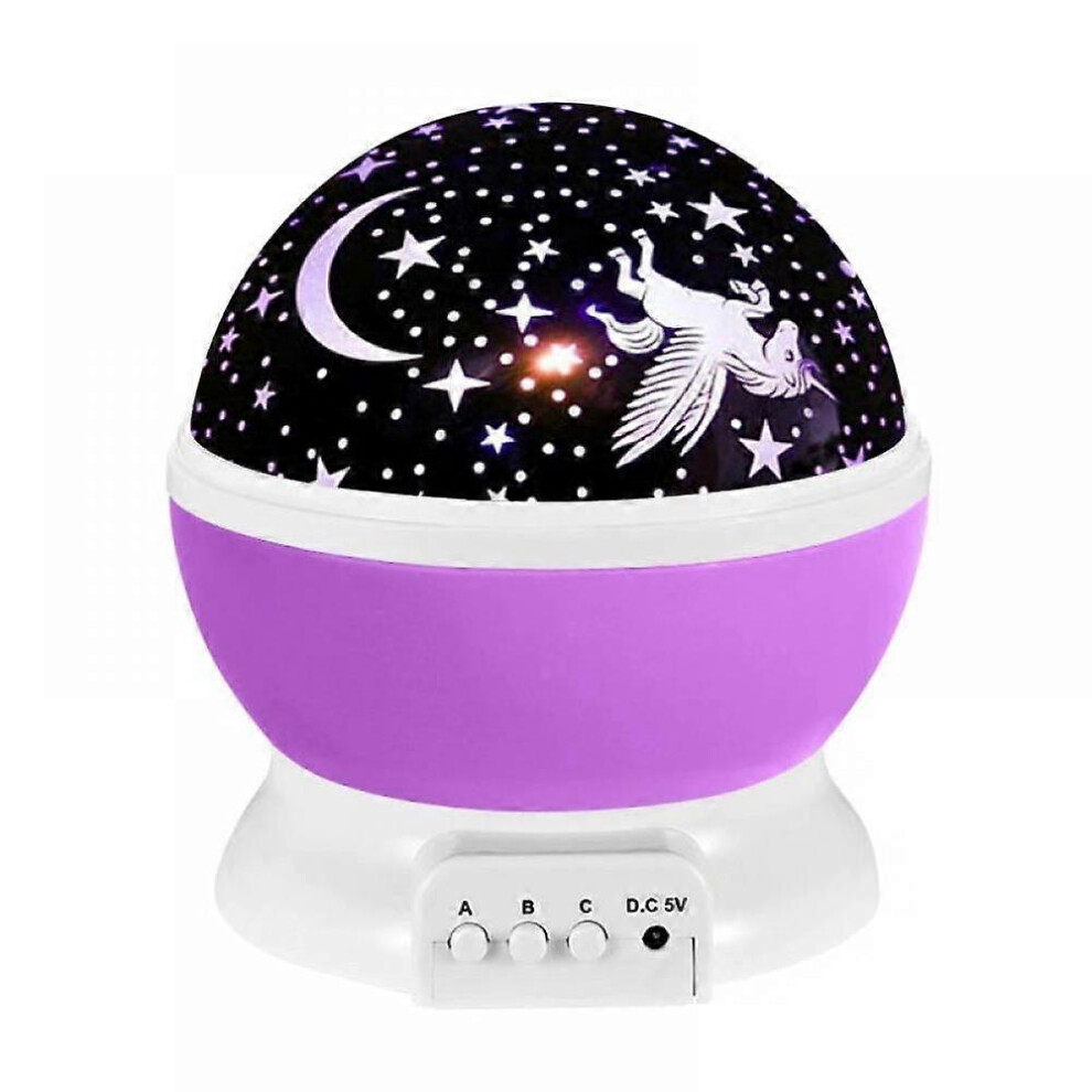 Kikidex (As Show, One Size) Led Projection Lamp Romantic Atmosphere Light New Strange Rotating Fantasy Universe Children's Projector Unicorn Starry Sky