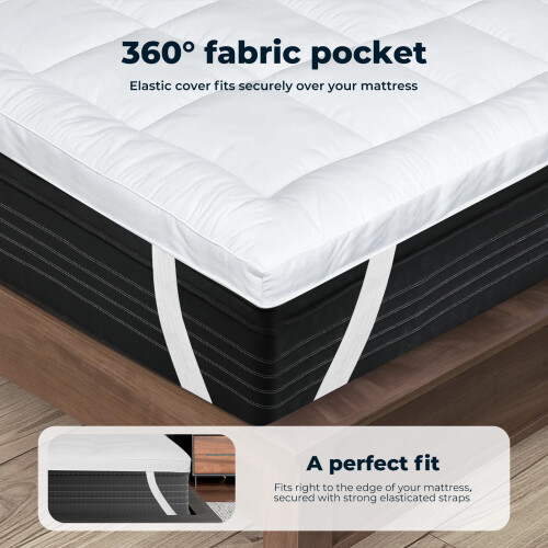 (190cm x 90cm / Single) Lavio Thick Mattress Topper Single Double King 1