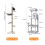 (Condo Tree) Skylos Cat Tree Activity Center Scratching Post 11