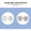 100Pcs Adjustable Round Copper Buttons For Jeans Suspenders Silver 7