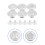 100Pcs Adjustable Round Copper Buttons For Jeans Suspenders Silver 10