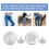 100Pcs Adjustable Round Copper Buttons For Jeans Suspenders Silver 8