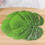 2 Pcs Eva Placemat Turtle Leaf Design With Holes Green 7