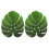 2 Pcs Eva Placemat Turtle Leaf Design With Holes Green 10