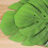 2 Pcs Eva Placemat Turtle Leaf Design With Holes Green 11