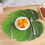 2 Pcs Eva Placemat Turtle Leaf Design With Holes Green 6