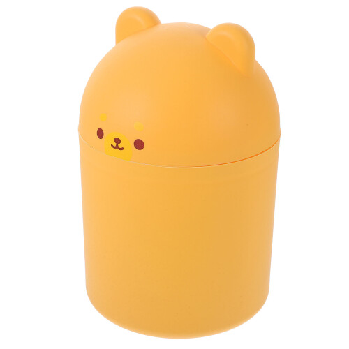cartoon bear style desktop trash can for household use 1