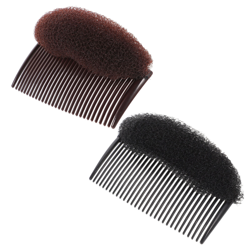 Totority Unisex 4 Pcs Plastic Volume Insert Bun Maker Comb Beehive Hair Styler