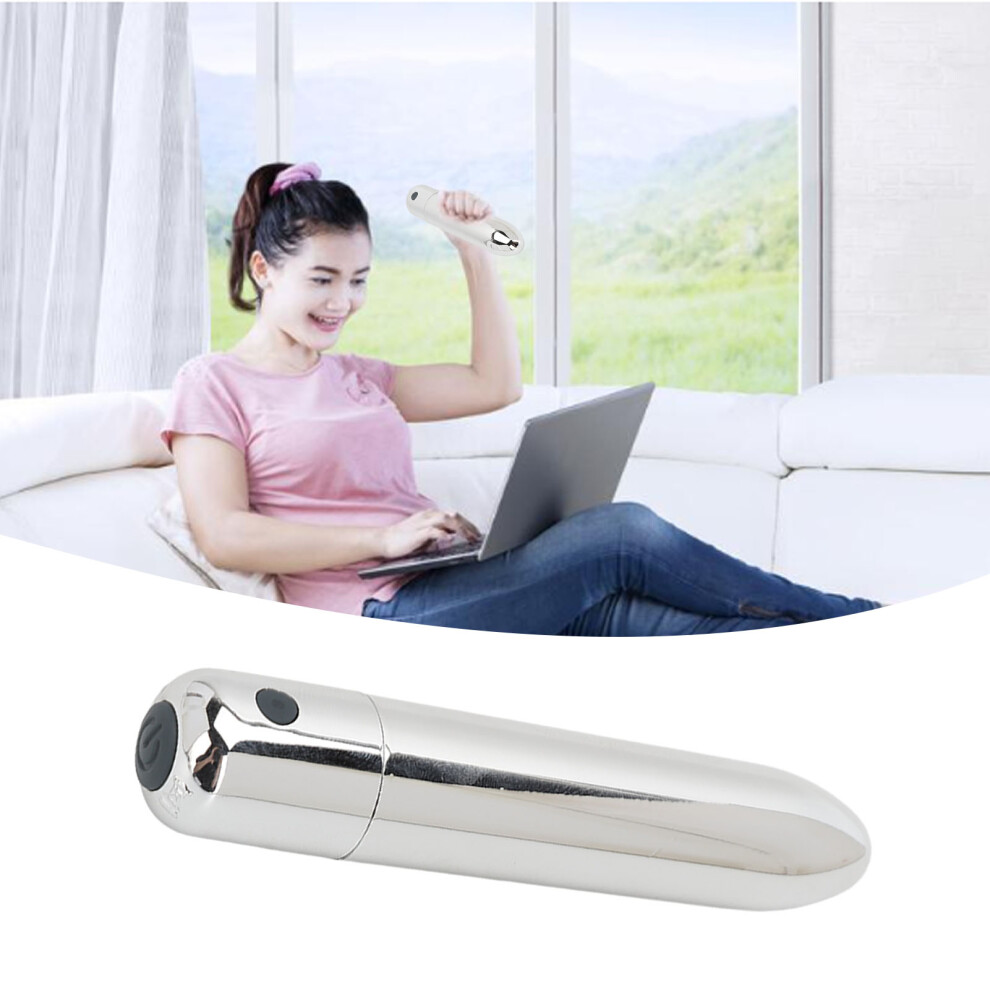 Electric Acupoint Massager Pen, Silver, 160mAh Lithium Battery