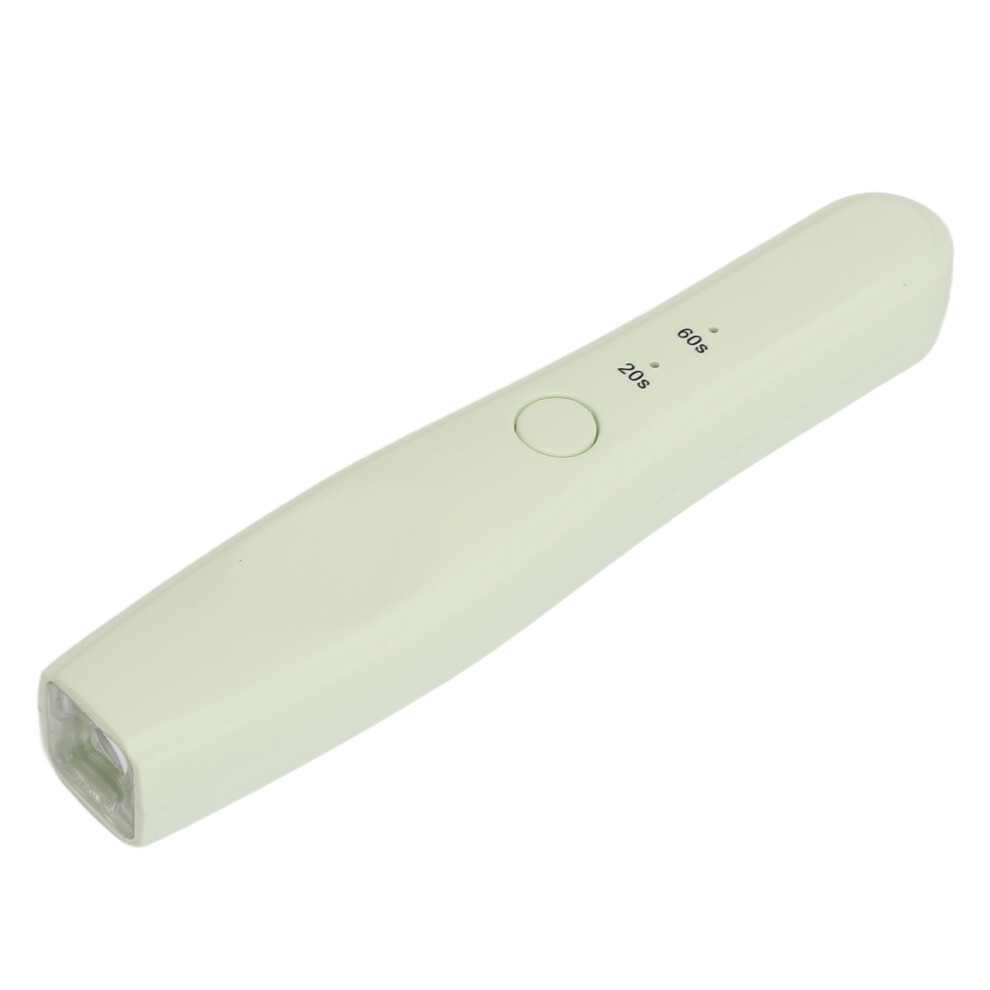 Green Handheld Nail Dryer Lamp Portable Usb Rechargeable Nail Curing Tool