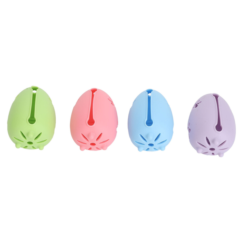 4 Colors Silicone Ventilated Double-Sided Makeup Sponge Case, Travel Friendly