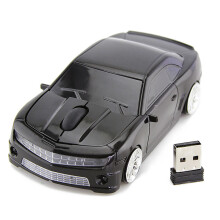 Schwarze Sportwagen-Funkmaus 2.4G Hochpräzisionssensor Laptop-kompatibel