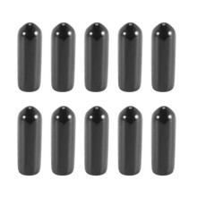 100pcs Rubber End Caps 4mm Id Pvc Round Tube Bolt Cap Cover Screw Thread Protectors