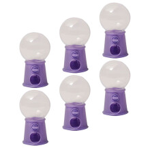 6Pcs Mini Gumball Machine Plastic Candy Dispenser For Kids Party