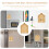 Multi-Functional House-Shaped Wall Key Holder For Home Storage 11