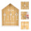 Multi-Functional House-Shaped Wall Key Holder For Home Storage 4