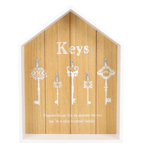 Multi-Functional House-Shaped Wall Key Holder For Home Storage