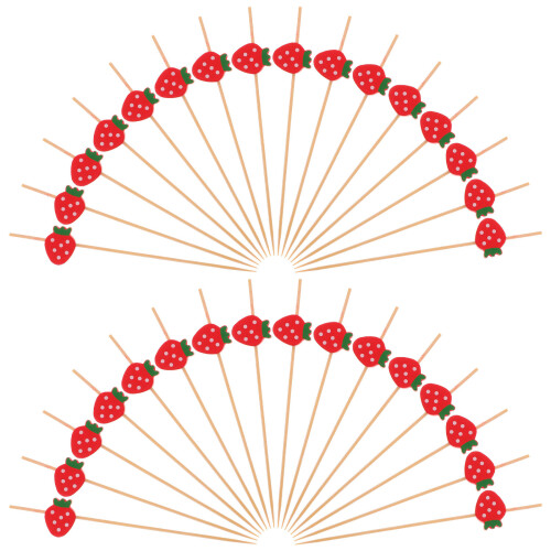 100 Unidades Brochetas Desechables Para