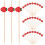 100 Unidades Brochetas Desechables Para 6