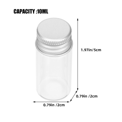 24Pcs Mini Glass Bottles 10Ml For Essential Oils And Liquid Storage 1