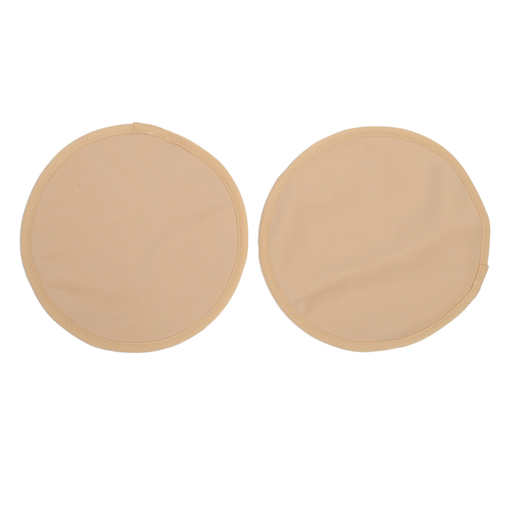 2pcs Reusable Castor Oil Breast Pads, Leak-Proof, Hypoallergenic, Cloth Material