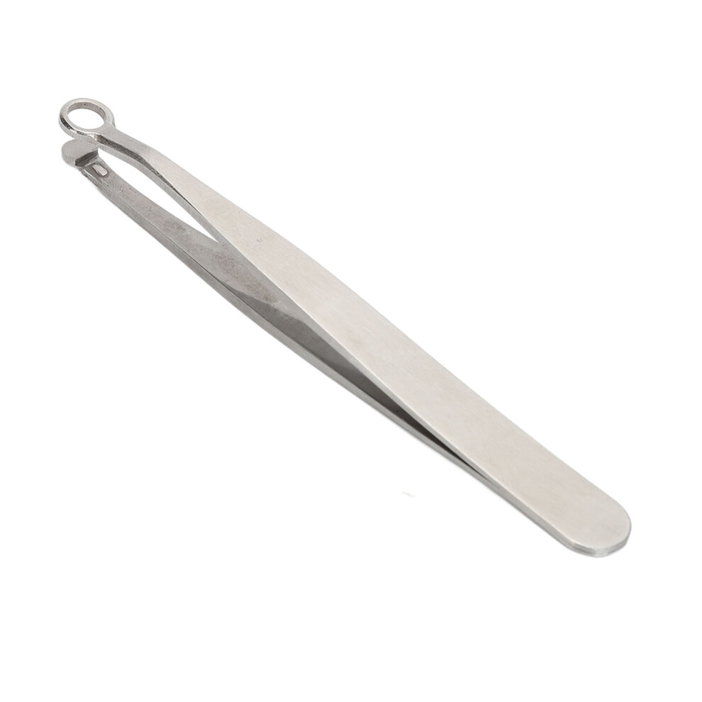 Portable Stainless Nose Hair Tweezers with Safe Round Tip - Easy to Clean