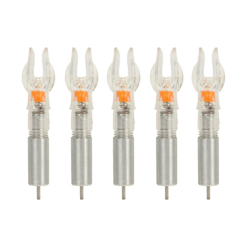 Red LED Arrow Nocks 5PCS 6.2mm Diameter - Simple Install Auto Light 2