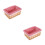 2Pcs Small Rectangular Wicker Baskets Multi Color for Shelving 6