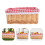 2Pcs Small Rectangular Wicker Baskets Multi Color for Shelving 11