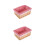 2Pcs Small Rectangular Wicker Baskets Multi Color for Shelving 8